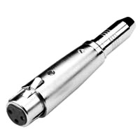 XLR 3 pin Female to 6.3mm Stereo Female Adaptor 