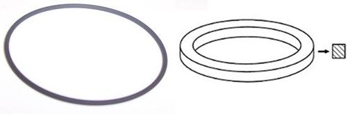 Consumer Electronics Orbicular Square Rubber Drive Belt - 5.2 Inches