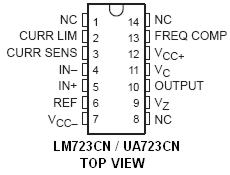 LM723CN Integrated Circuit (IC)